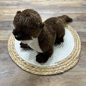 Aurora Brown River Otter Plush Stuffed Animal 18"